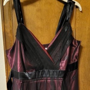 Burgundy Maurices Dress Size 22
